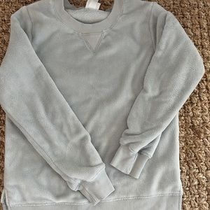 Gray Fuzzy pajama/sweatshirt